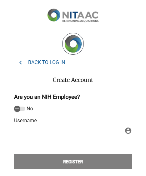 Screenshot of the Create Account Pop-Up in e‑GOS Registration.
